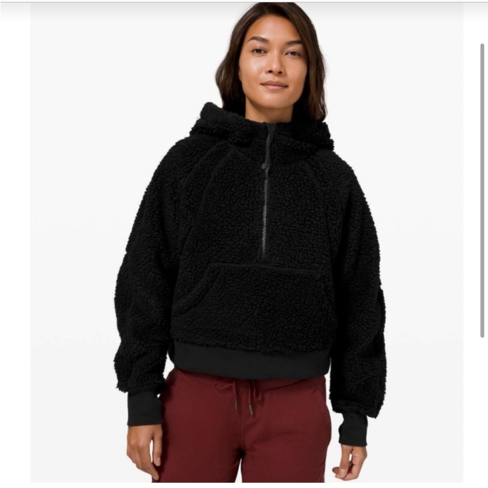 Lululemon black sherpa oversized hoodie size XL